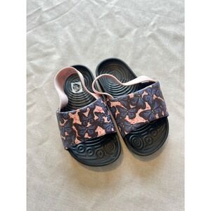 Nike Kawa SE Slide Toddler 8C Pink Blue Butterfly Sandals